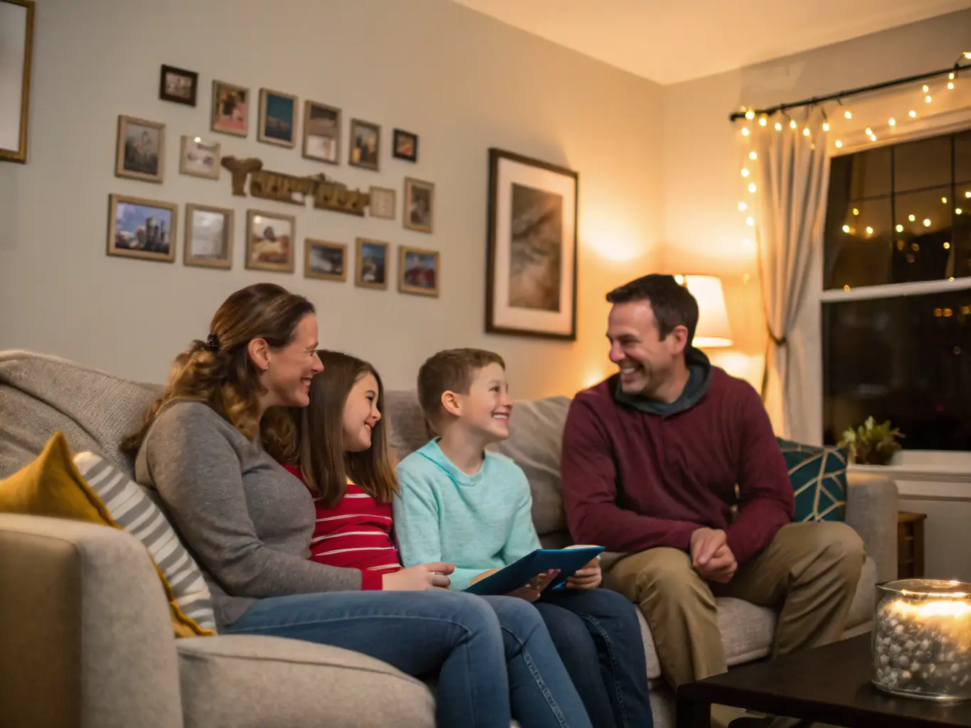An elegant visual representing wealth management, showing a family enjoying a secure future, with subtle South African cultural elements in the background.